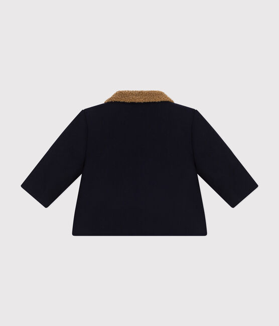 Baby-Jacke aus Wollstoff blau SMOKING