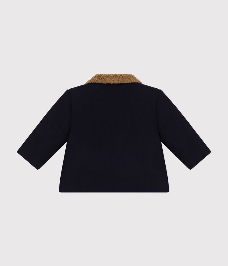 Baby-Jacke aus Wollstoff blau