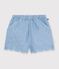 Kinder-Shorts aus einfarbiger Baumwolle blau