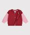 Zweifarbiger Baby-Teddy aus Baumwolle rosa/rosa