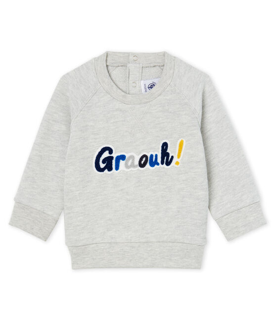 Baby-Sweatshirt aus Molton für Jungen grau BELUGA CHINE CN