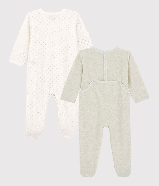 2er-Set Baby-Strampler aus Velours variante 1