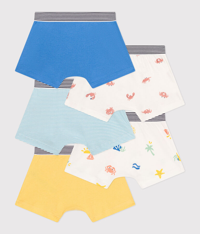 5er-Set Kinder-Boxershorts aus bedruckter Baumwolle vielfarbig