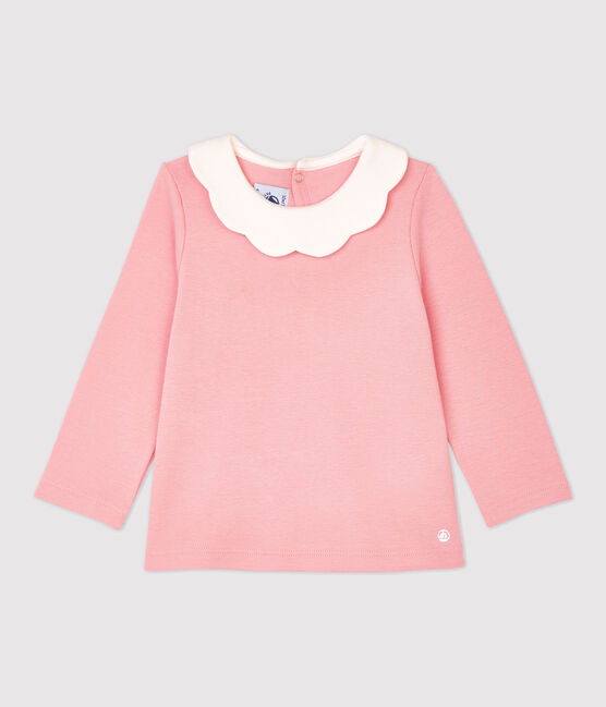 Baby-Bluse aus Baumwolle rosa CHARME