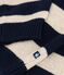 Strickpullover aus Wolle und Baumwolle für Kinder/Jungen blau SMOKING/ AVALANCHE