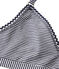 Damen-Triangel-BH mit Milleraies-Ringelmuster blau ABYSSE/weiss LAIT