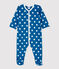 Baby-Strampler aus Molton und Bio-Baumwolle mit Sternenmuster MALLARD+ECUME