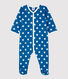 Baby-Strampler aus Molton und Bio-Baumwolle mit Sternenmuster