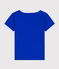 Bedrucktes Kinder-T-Shirt aus Baumwolle für Jungen blau PERSE/weiss MARSHMALLOW