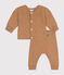 2-teiliges Baby-Strickset braun CUIVRE