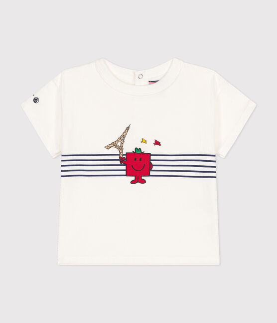 T-Shirt Mr. Men und Little Miss aus Baumwolle für Babys weiss MARSHMALLOW