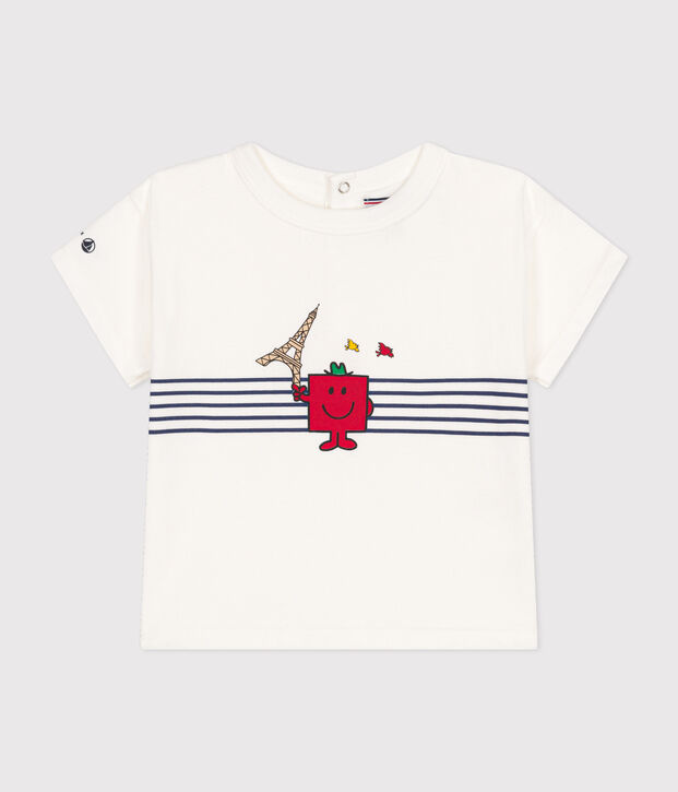 T-Shirt Mr. Men und Little Miss aus Baumwolle f&uuml;r Babys weiss