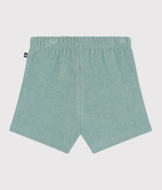 Baby-Shorts aus Baumwoll-Frottee grün PAUL