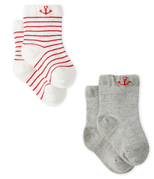 2er-Set leichte Babystr&uuml;mpfe Jungen vielfarbig