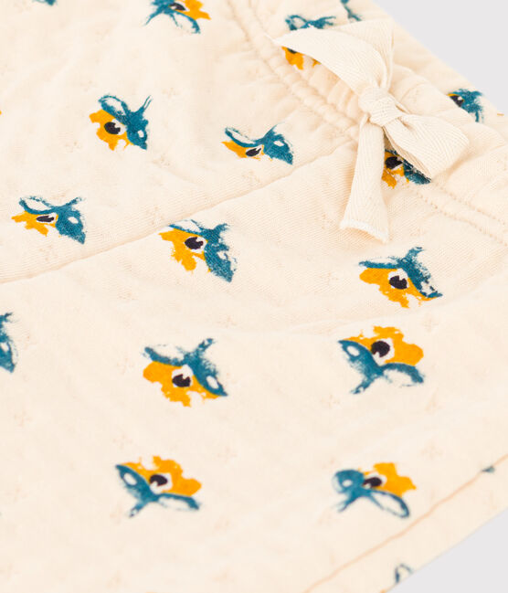Baby-Hose aus gestepptem Doppeljersey mit Aufdruck weiss AVALANCHE/ MULTICO