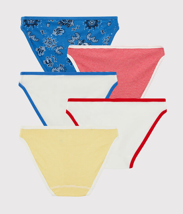 5er-Set Slips aus Bio-Baumwolle f&uuml;r Damen vielfarbig