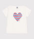 Kurzärmeliges Kinder T-Shirt aus Baumwolle mit Herzmotiv