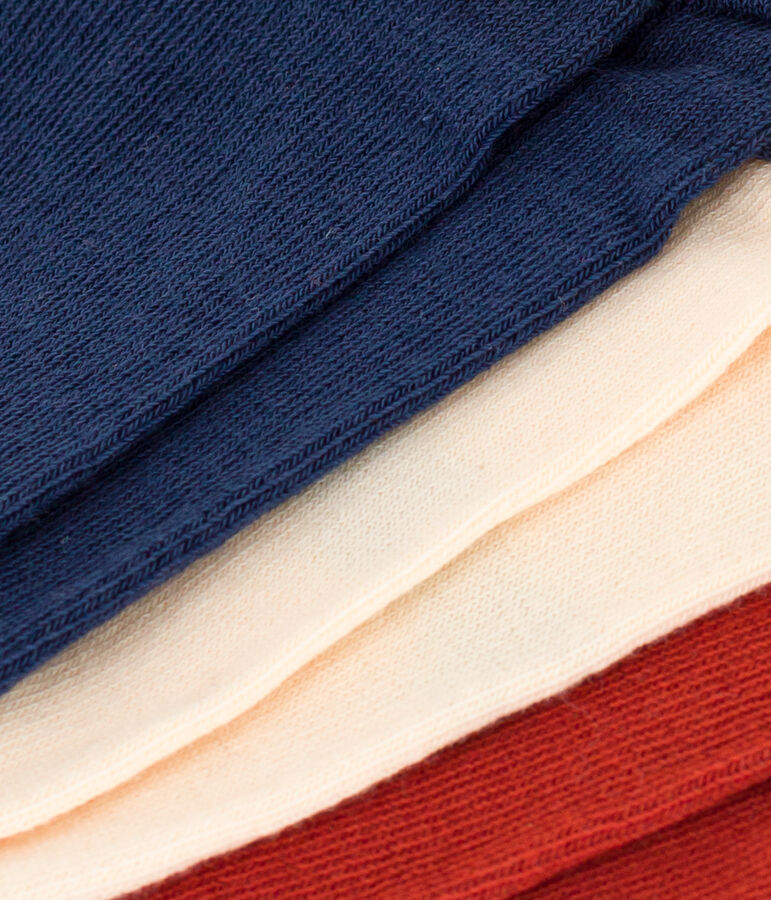 3er-Set einfarbige Kindersocken aus Baumwolljersey variante 1