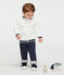Unisex-Baby-Cardigan aus Sherpa in Schaffelloptik weiss MARSHMALLOW