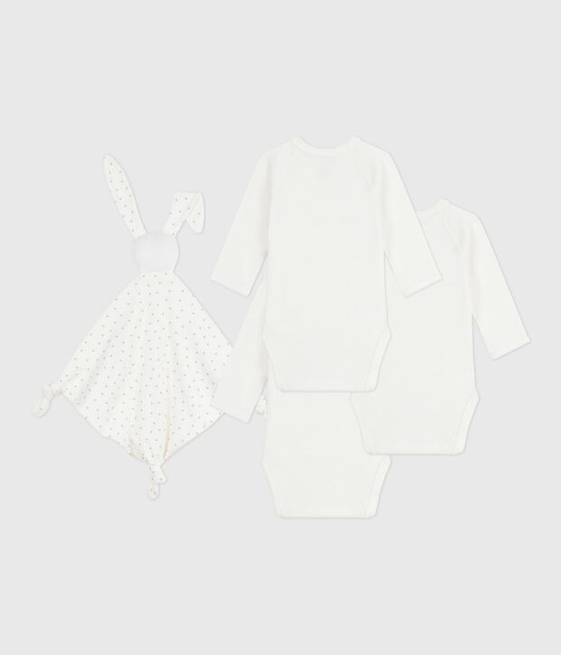 Newborn-Geschenkset aus bestickter Baumwolle vielfarbig