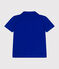 Kurzärmeliges Jungen-Poloshirt aus Baumwolle blau SURF