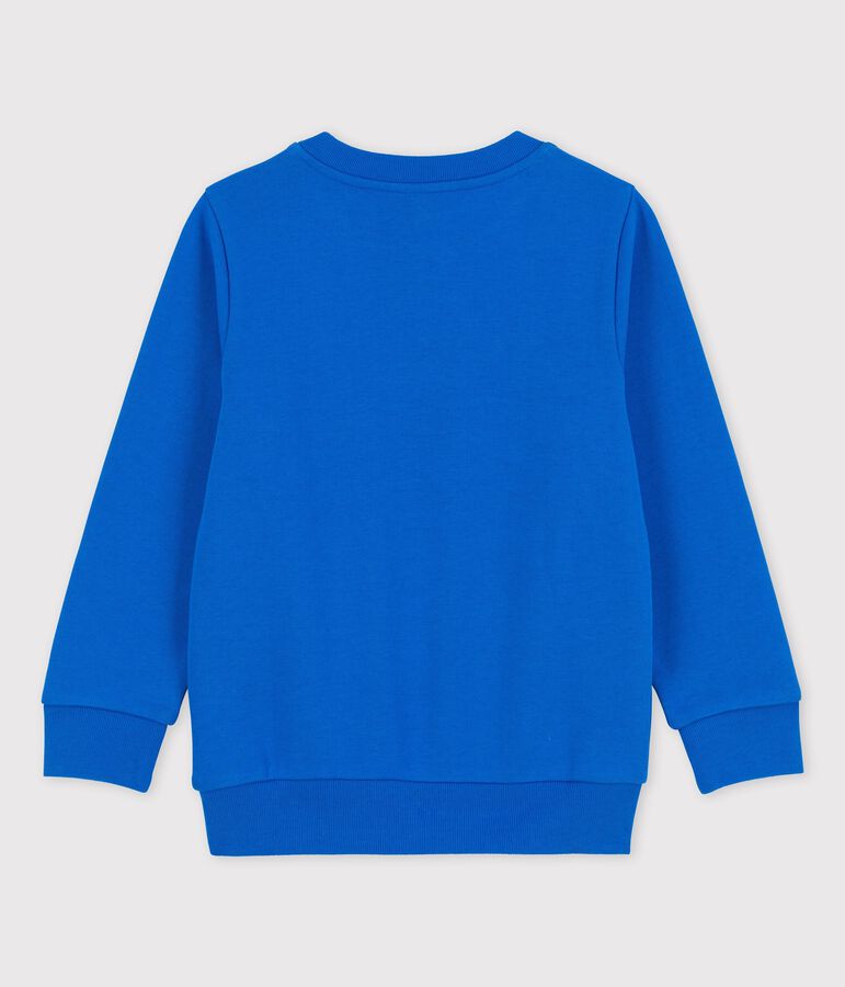 Kinder-Sweatshirt aus Molton f&uuml;r Jungen blau