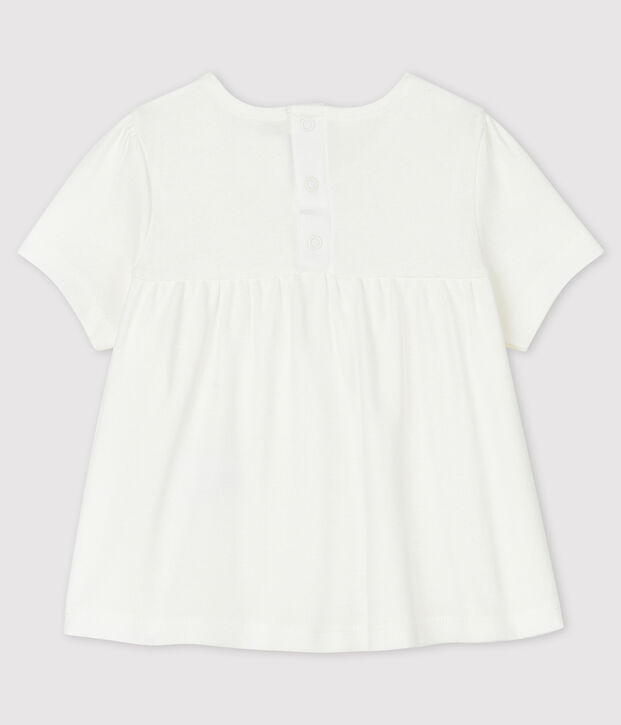 Baby-Bluse aus Baumwolle weiss