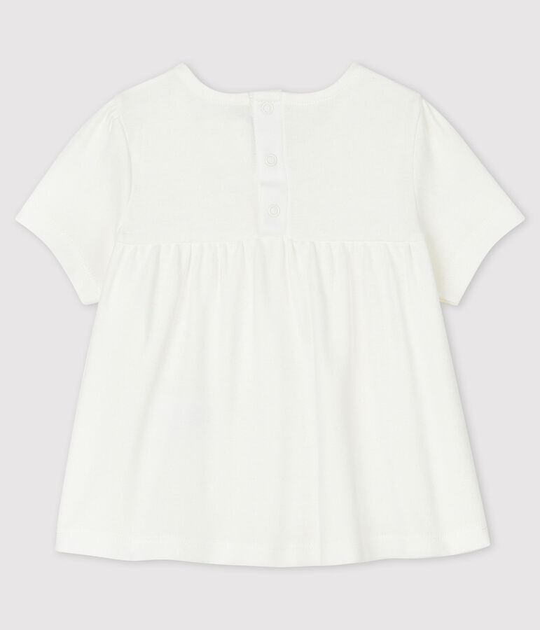 Baby-Bluse aus Baumwolle weiss