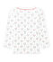 Jungen-Langarmshirt mit Aufdruck weiss LAIT/weiss MULTICO