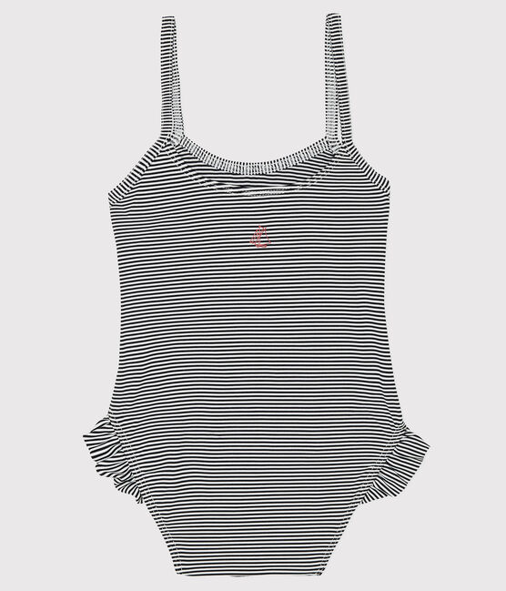 Baby-Badeanzug LSF 50+ blau ABYSSE/weiss LAIT