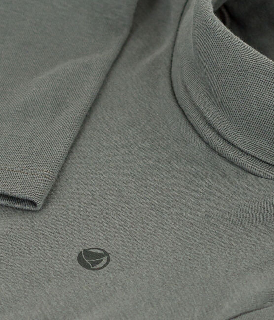 Kinder-Rollkragenshirt aus Baumwolle grün THUYA