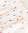 Strampler aus Baumwolle mit kleinen Feldblumen weiss MARSHMALLOW/weiss MULTICO