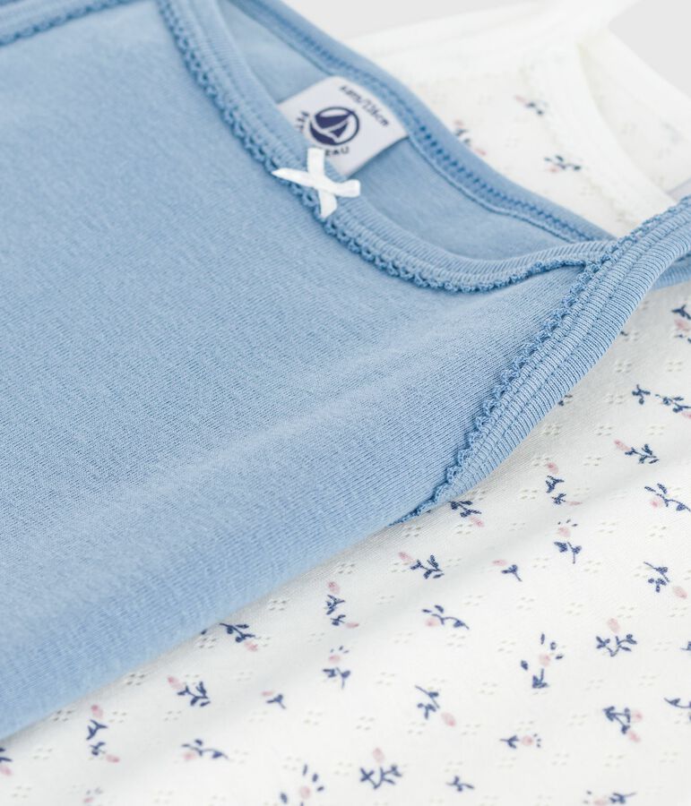 Set Kinder Spaghetti-Tops aus Baumwolle vielfarbig