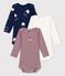 3er-Set Baby-Bodys aus Bio-Baumwolle Tajinebanane x Petit Bateau variante 1