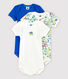 3er-Set kurzärmelige Baby-Bodys mit Fantasie-Print