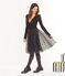 Rock aus Tüll für Damen schwarz NOIR