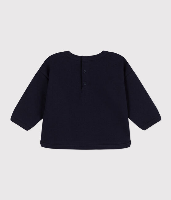 Baby-Sweatshirt aus Molton blau SMOKING