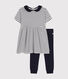 Babyset aus Baumwolle, bestehend aus Kleid und Leggings