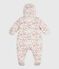 Baby-Schneeanzug aus Polyester MILK/ MULTICO