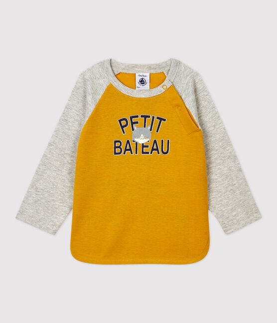 Baby-T-Shirt aus Baumwolle gelb BOUDOR/ BELUGA