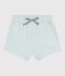Baby-Shorts aus einfarbiger Baumwolle blau