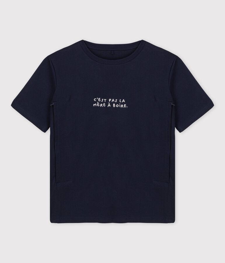 Still-T-Shirt Tajinebanane &times; Petit Bateau blau SMOKING