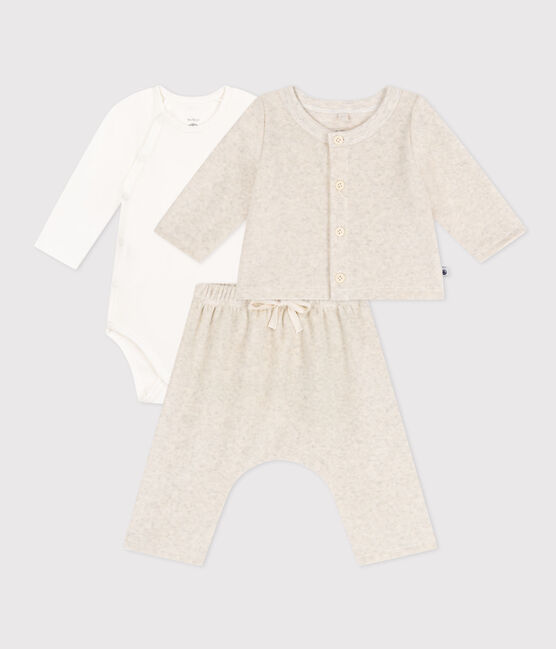 Baby-Set inkl. Body aus Nicki beige MONTELIMAR CHINE