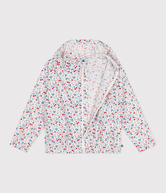 Ultraleichte Kinder-Windjacke weiss MARSHMALLOW/weiss MULTICO