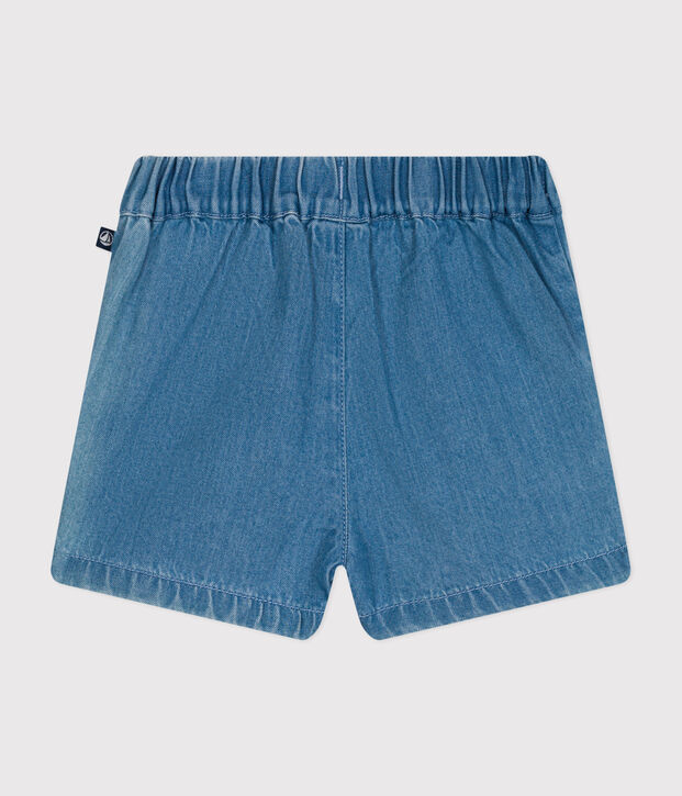 Baby-Shorts aus leichtem Denim blau