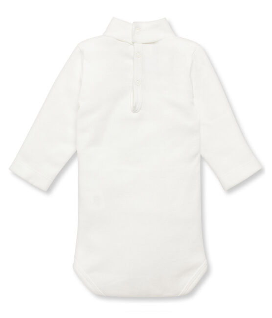 Unisex Baby Rollkragenbody weiss MARSHMALLOW
