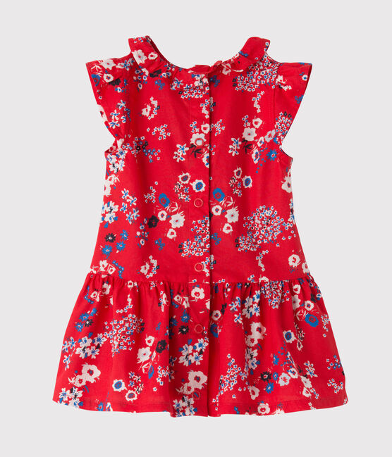 Robe bébé fille imprimée rot PEPS/weiss MULTICO