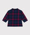 Kariertes Babyhemd aus Flanell blau SMOKING/weiss MULTICO