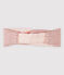 Gestreiftes Baby-Haarband aus doppelt gewirkter Baumwolle Mädchen rosa FLEUR/rosa COPPER