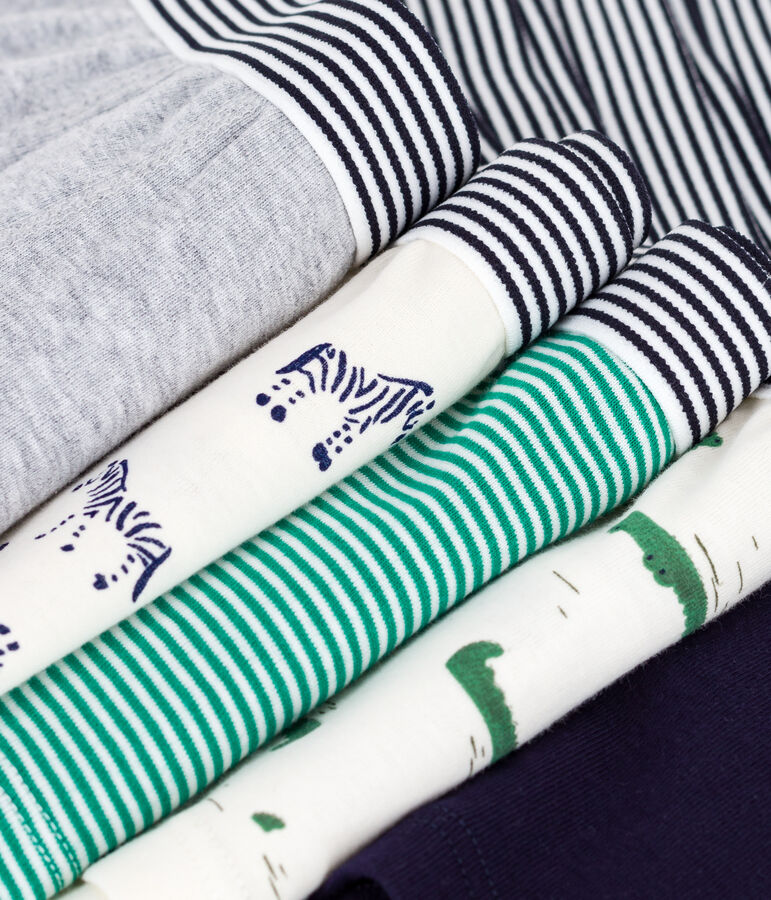 Set Kinder-Boxershorts aus Baumwolle mit Tier-Motiven vielfarbig